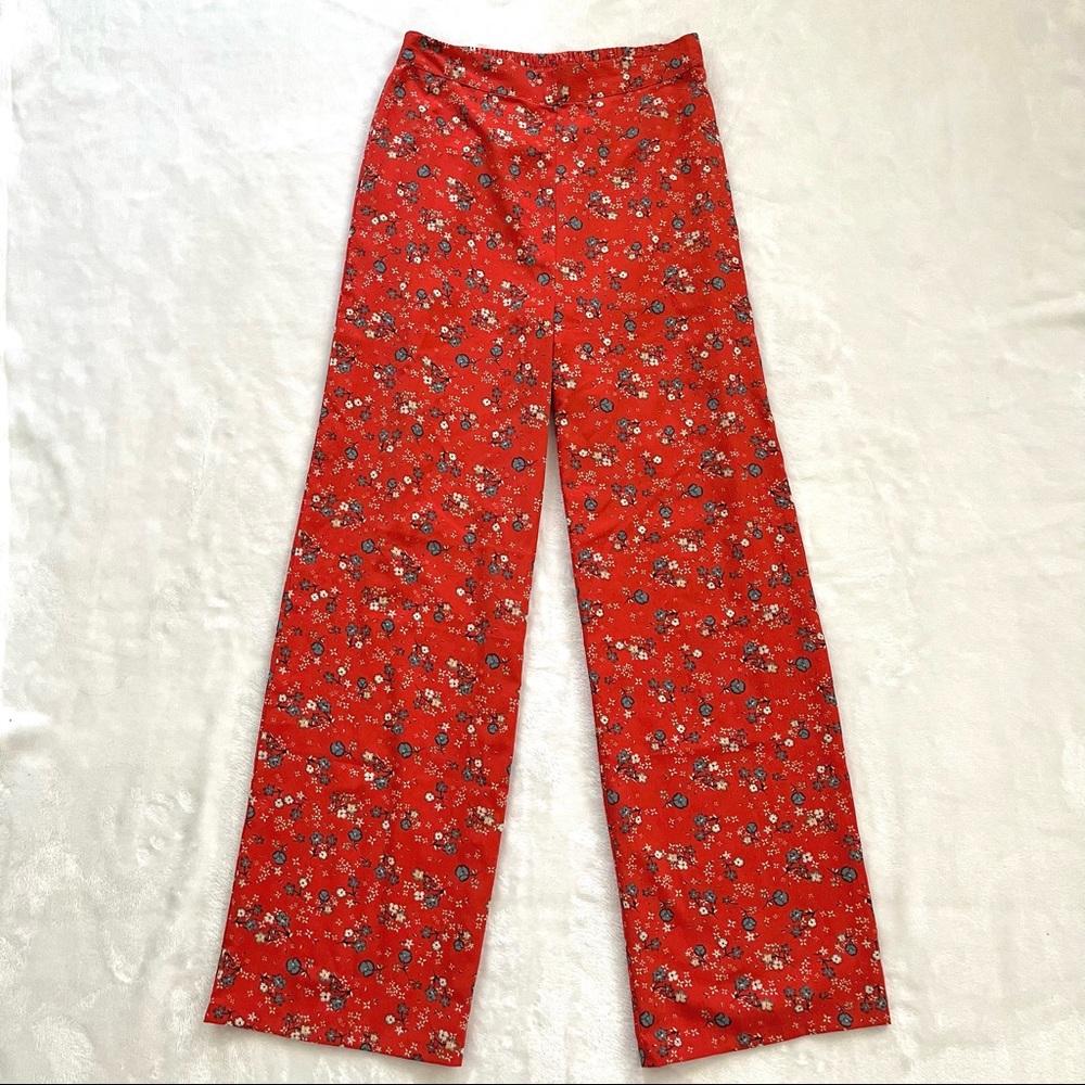 Japna | Floral Wide Leg Pants - Picture 2 of 6